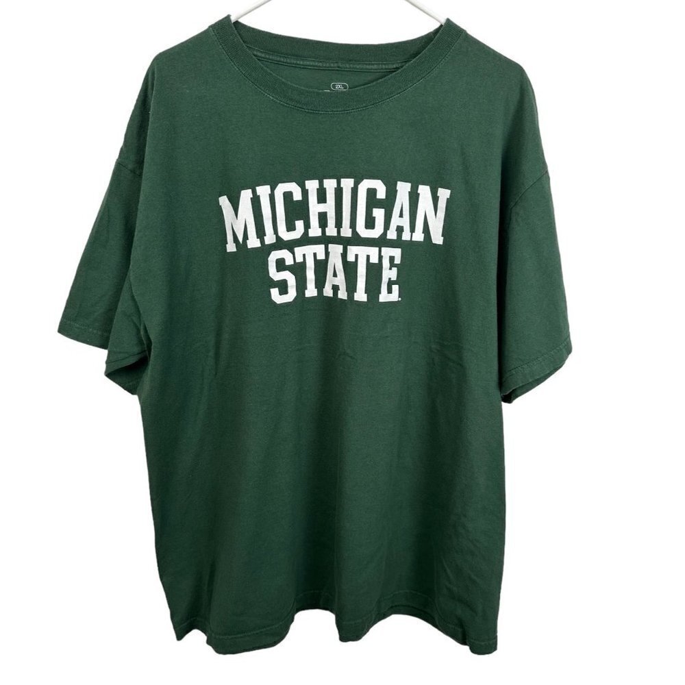 Pro Edge men’s Michigan State 2XL green T shirt‎